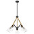 Nuvo Lighting - 60-7685 - Five Light Chandelier - Starlight - Matte Black / Natural Brass