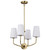 Nuvo Lighting - 60-7884 - Four Light Chandelier - Cordello - Vintage Brass