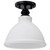 Nuvo Lighting - 60-8025 - One Light Semi Flush Mount - Russel - Matte Black