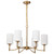 Nuvo Lighting - 60-8206 - Six Light Chandelier - Liam - Burnished Brass
