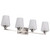 Nuvo Lighting - 60-8224 - Four Light Vanity - Lune - Brushed Nickel