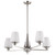 Nuvo Lighting - 60-8225 - Five Light Chandelier - Lune - Brushed Nickel