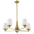Nuvo Lighting - 60-8235 - Five Light Chandelier - Lune - Vintage Brass