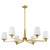 Nuvo Lighting - 60-8236 - Six Light Chandelier - Lune - Vintage Brass
