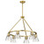 Nuvo Lighting - 60-8345 - Six Light Chandelier - Gianna - Vintage Brass