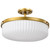 Nuvo Lighting - 60-8667 - Three Light Semi-Flush Mount - Solara - Natural Brass