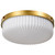 Nuvo Lighting - 60-8668 - Three Light Flush Mount - Solara - Natural Brass