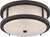 Nuvo Lighting - 62-653 - LED Outdoor Flush Mount - Willis - Textured Black / Antique White Glass