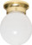 Nuvo Lighting - SF77-109 - One Light Flush Mount - Polished Brass
