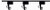 Nuvo Lighting - TK315 - Three Light Track Kit - Track Lighting Kits Black - Black
