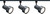 Nuvo Lighting - TK321 - Three Light Track Kit - Track Lighting Kits - Black