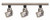 Nuvo Lighting - TK347 - Three Light Track Kit - Track Lighting Kits Brushed Nickel - Brushed Nickel