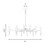 Belleza Ten Light Linear Chandelier (1-1528-10-106)