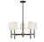 Savoy House - 1-1630-5-143 - Five Light Chandelier - Brody - Matte Black with Warm Brass Accents