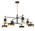 Savoy House - 1-1637-8-143 - LED Chandelier - Ashor - Matte Black w/Warm Brass