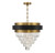 Savoy House - 1-1669-4-143 - Four Light Chandelier - Marquise - Matte Black w/Warm Brass