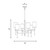 Tivoli Six Light Chandelier (1-1887-6-143)