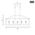 Palladian Five Light Linear Chandelier (1-190-5-89)