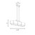 Orleans Five Light Linear Chandelier (1-2330-5-50)