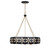 Savoy House - 1-2493-6-104 - Six Light Chandelier - Venice - Metropolis Black and Gold