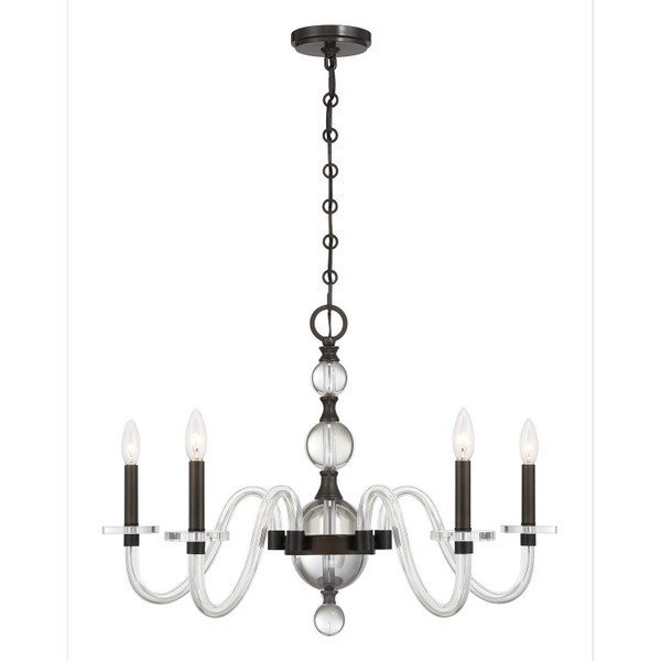 Savoy House - 1-4277-5-15 - Five Light Chandelier - Aragon - Mediterranean Bronze