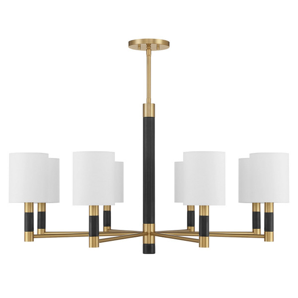 Savoy House - 1-4605-8-322 - Eight Light Chandelier - Conrad - Warm Brass