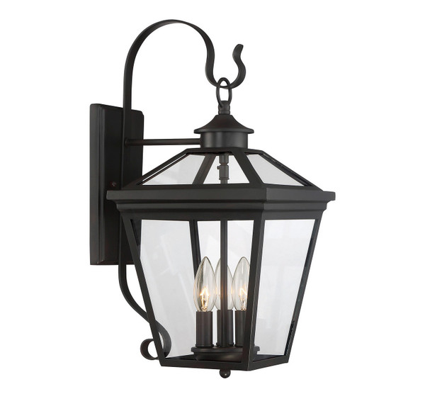 Savoy House - 5-141-13 - Three Light Wall Lantern - Ellijay - English Bronze