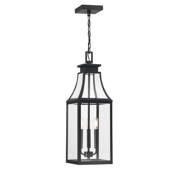 Savoy House - 5-608-BK - Three Light Outdoor Hanging Lantern - Emery - Matte Black