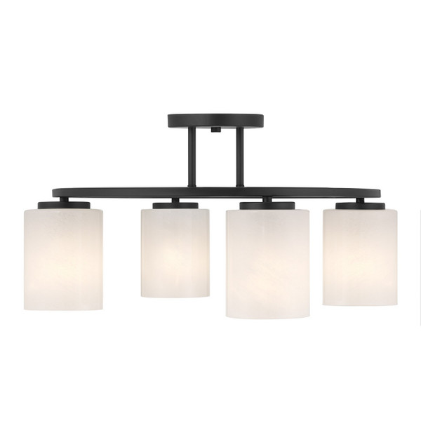 Savoy House - 6-4693-4-89 - Four Light Semi-Flush Mount - Herron - Matte Black