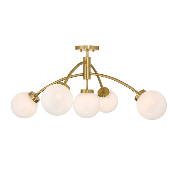 Savoy House - 6-6199-5-322 - LED Semi-Flush Mount - Redfield - Warm Brass