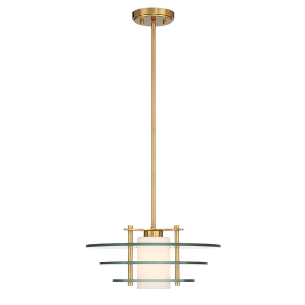 Savoy House - 7-8604-1-322 - One Light Pendant - Newell - Warm Brass