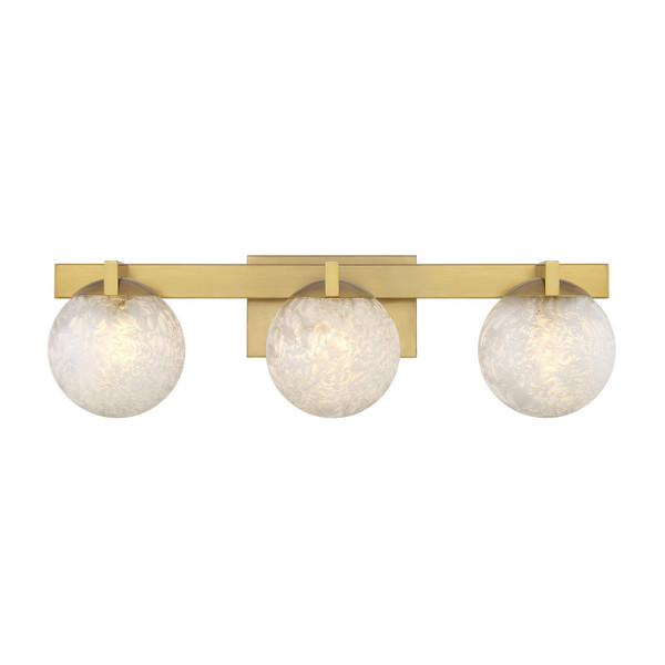 Savoy House - 8-1017-3-322 - Three Light Bathroom Vanity - Darien - Warm Brass