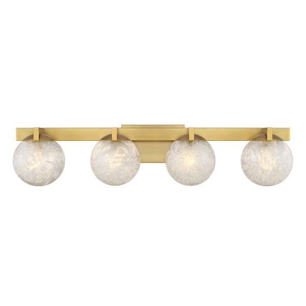 Savoy House - 8-1017-4-322 - Four Light Bathroom Vanity - Darien - Warm Brass