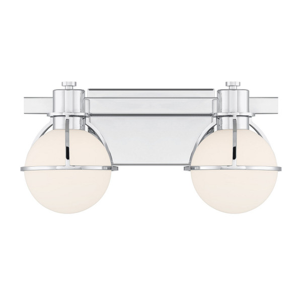 Savoy House - 8-1060-2-11 - Two Light Bathroom Vanity - Pierce - Chrome