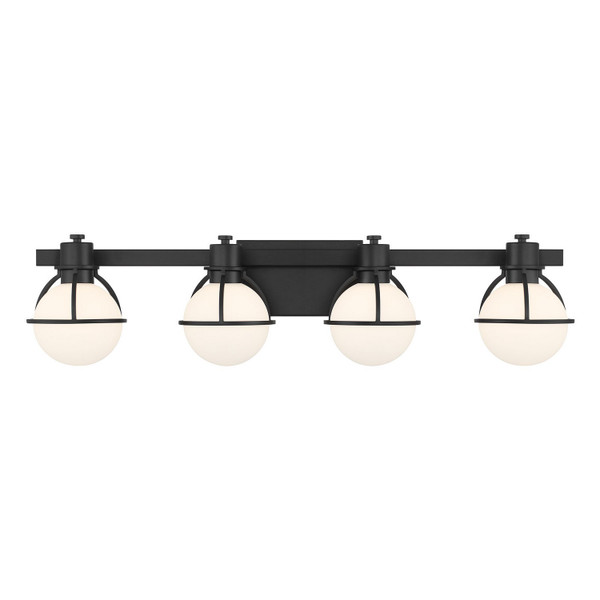 Savoy House - 8-1060-4-BK - Four Light Bathroom Vanity - Pierce - Matte Black