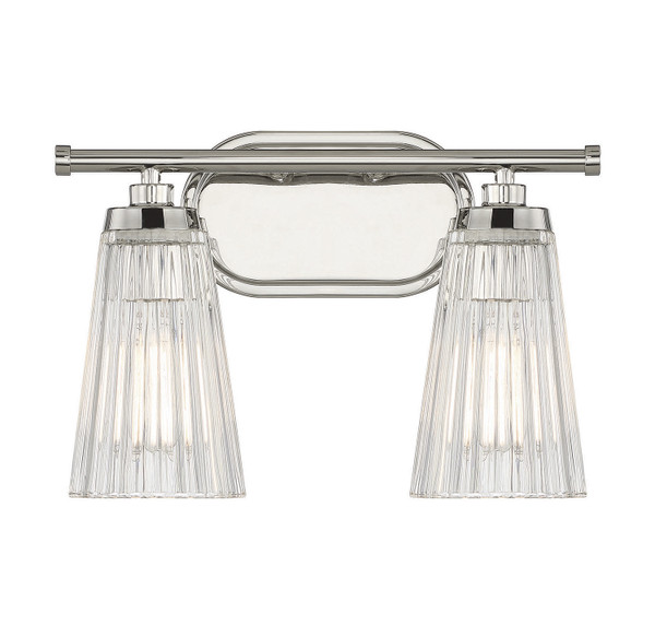 Savoy House - 8-1745-2-109 - Two Light Bathroom Vanity - Chantilly - Polished Nickel