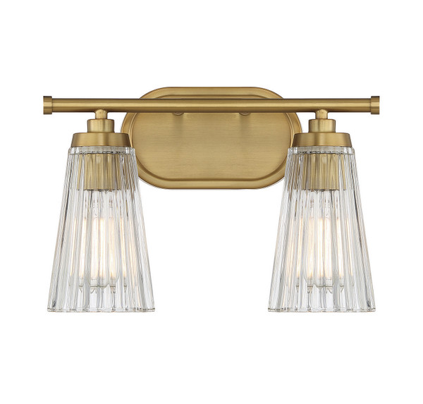Savoy House - 8-1745-2-322 - Two Light Bathroom Vanity - Chantilly - Warm Brass