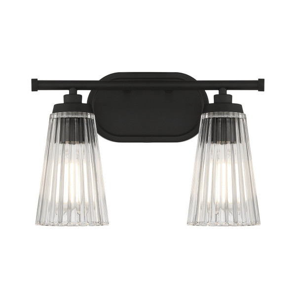 Savoy House - 8-1745-2-BK - Two Light Bathroom Vanity - Chantilly - Matte Black