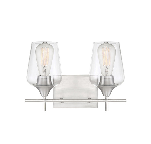 Savoy House - 8-4030-2-SN - Two Light Bath Bar - Octave - Satin Nickel