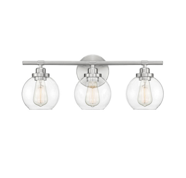 Savoy House - 8-4050-3-SN - Three Light Bath Bar - Carson - Satin Nickel