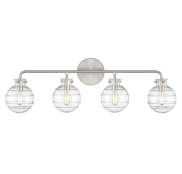Savoy House - 8-4300-4-SN - Four Light Bathroom Vanity - Mason - Satin Nickel
