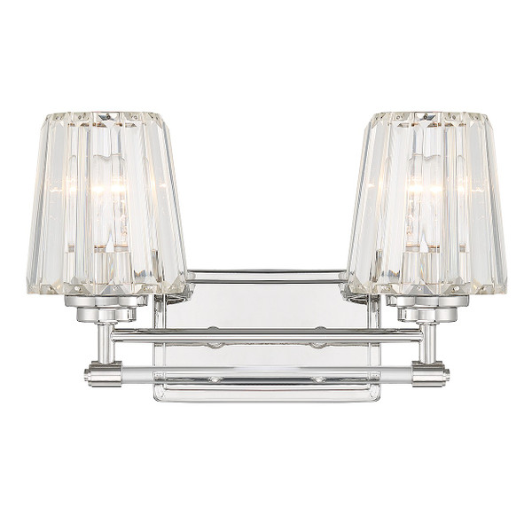Savoy House - 8-6001-2-109 - Two Light Bathroom Vanity - Garnet - Polished Nickel