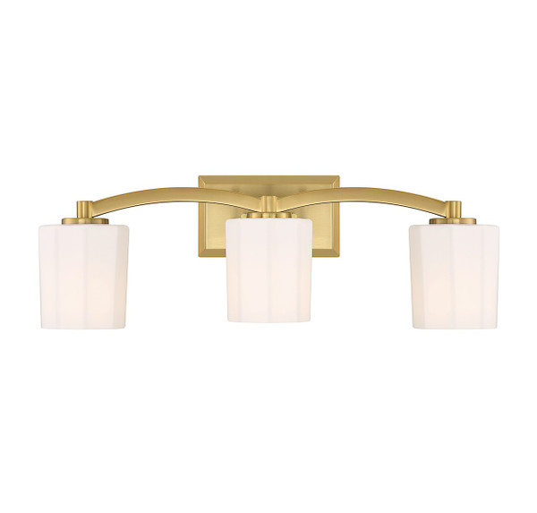 Savoy House - 8-7710-3-322 - Three Light Bathroom Vanity - Whitney - Warm Brass