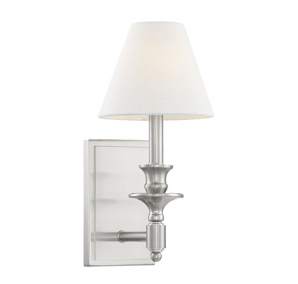 Savoy House - 9-0700-1-SN - One Light Wall Sconce - Washburn - Satin Nickel