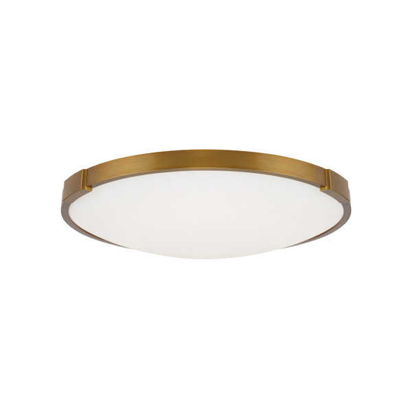 Visual Comfort Modern - 700FMLNC13A-LED930-277 - LED Flush Mount - Lance - Aged Brass