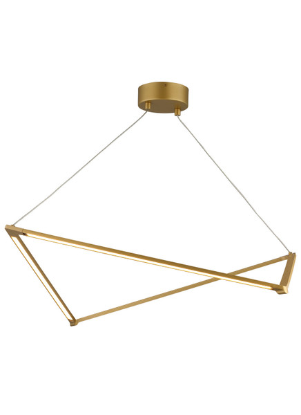 Visual Comfort Modern - 700LSBLTG-LED930-277 - LED Linear Suspension - Balto - Satin Gold