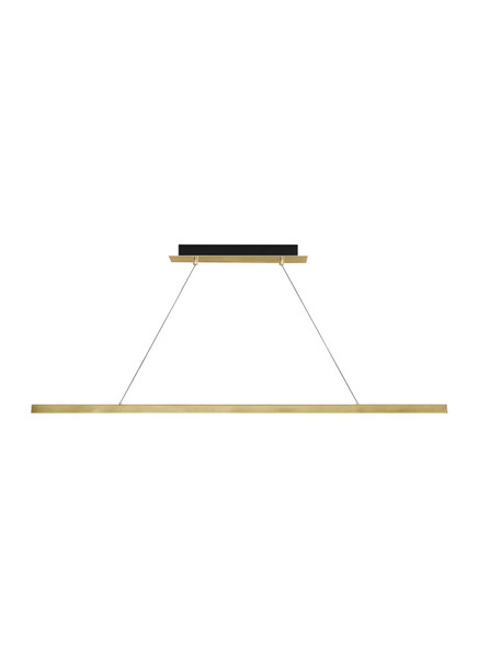 Visual Comfort Modern - 700LSDES48NB-LED92730 - LED Linear Suspension - Dessau - Natural Brass