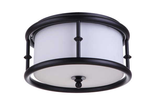 Craftmade - 53783-FB - Three Light Flushmount - Marlowe - Flat Black