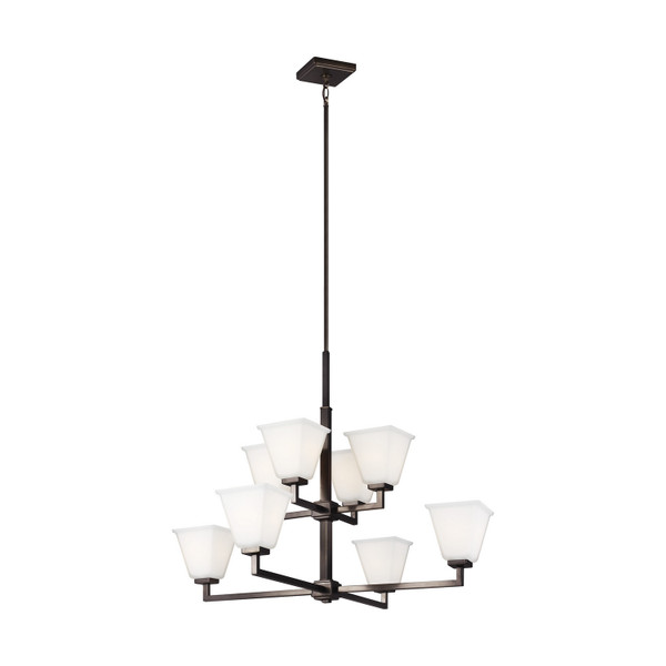 Visual Comfort Studio - 3113708EN3-778 - Eight Light Chandelier - Ellis Harper - Brushed Oil Rubbed Bronze