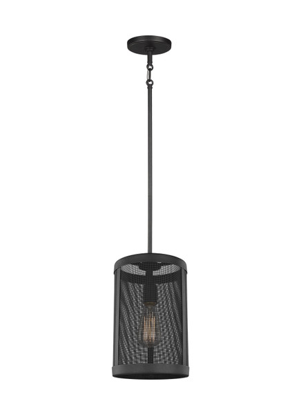 Visual Comfort Studio - 6128501-12 - One Light Mini-Pendant - Gereon - Black